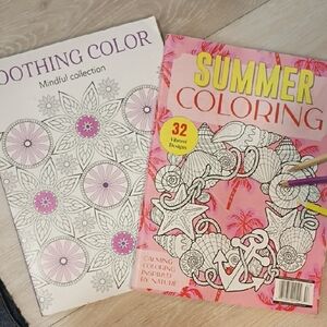 💜Summer and Soothing Coloring Books